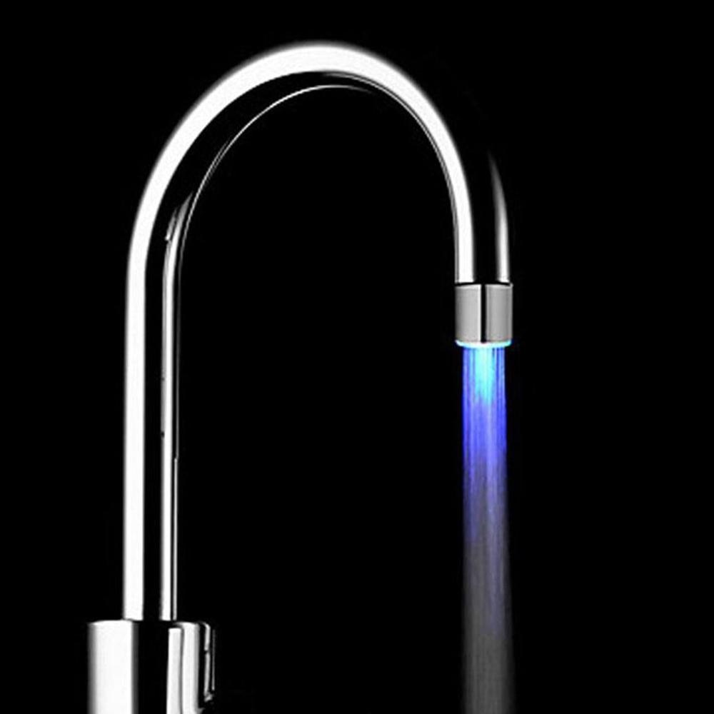 Light-up LED Water Faucet Changing Glow Kitchen Shower Tap Water Saving Novelty Luminous Faucet Nozzle Head Bathroom Light