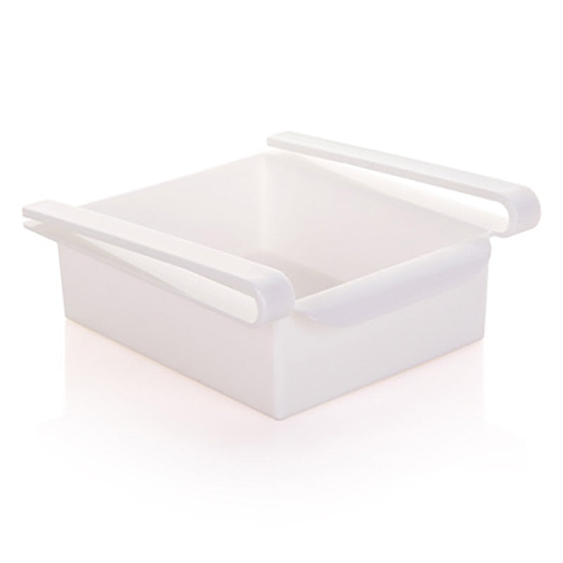 Slide Kitchen Fridge Organizer Freezer Storage Rack Space Saver for Refigerator Drawer Shelf Fruit Snack Container Holder