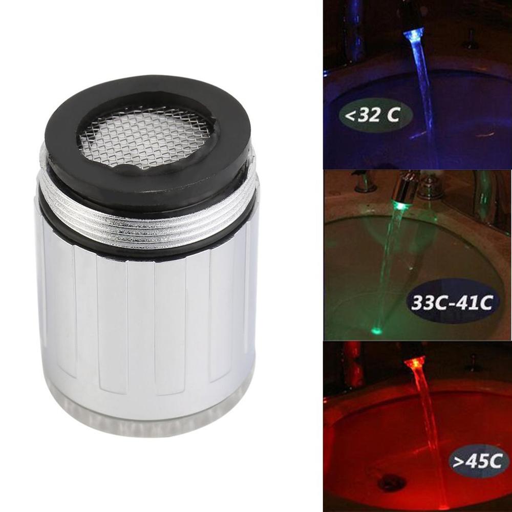 Light-up LED Water Faucet Changing Glow Kitchen Shower Tap Water Saving Novelty Luminous Faucet Nozzle Head Bathroom Light