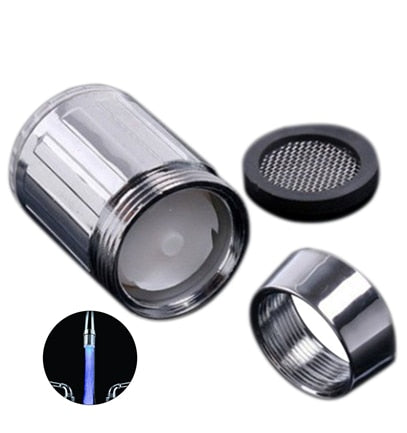 Light-up LED Water Faucet Changing Glow Kitchen Shower Tap Water Saving Novelty Luminous Faucet Nozzle Head Bathroom Light