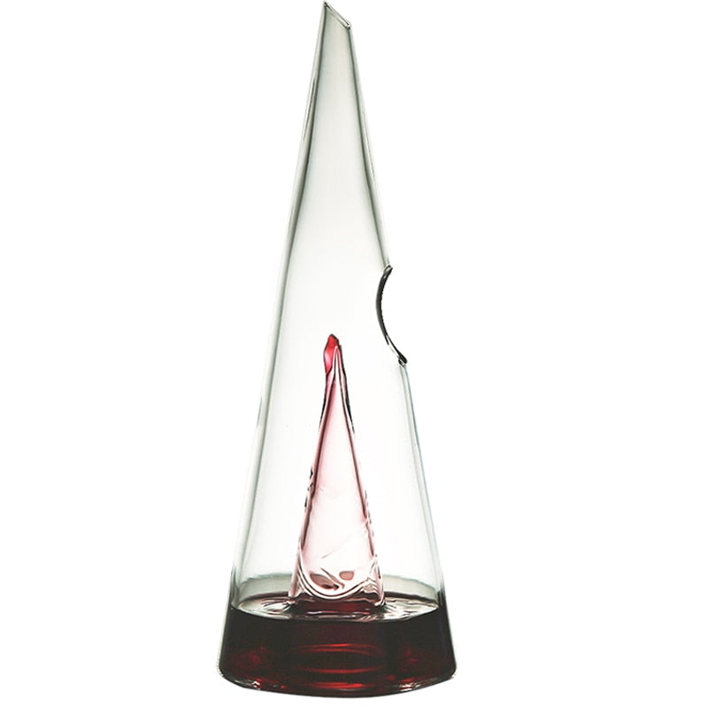 Glass Wine Decanter Fast Waterfall Pyramid Whiskey Seperator Hand Made Divider Wine Accessories Bar Tools
