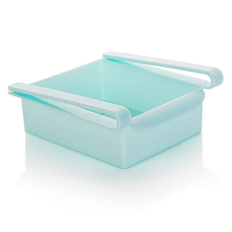 Slide Kitchen Fridge Organizer Freezer Storage Rack Space Saver for Refigerator Drawer Shelf Fruit Snack Container Holder