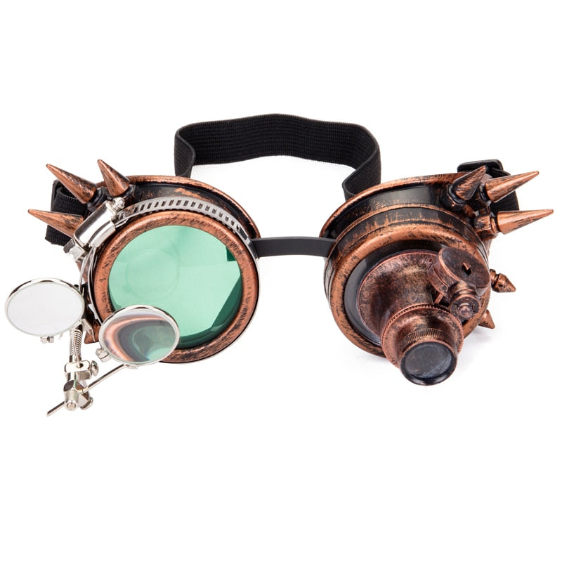 Steampunk Vintage Round Sun Glasses Gothic Goggles Vintage Retro Punk Sunglass
