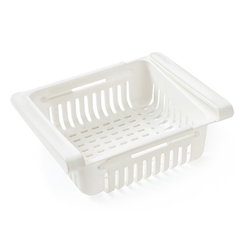 Slide Kitchen Fridge Organizer Freezer Storage Rack Space Saver for Refigerator Drawer Shelf Fruit Snack Container Holder