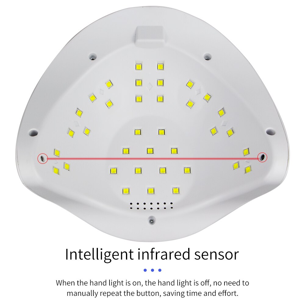 LED Nail Lamp for Gel Nail UV Lamp for Manicure Drying Gel Nail Polish With LCD Nail Dryer 3 Timing Nail Art Lamp