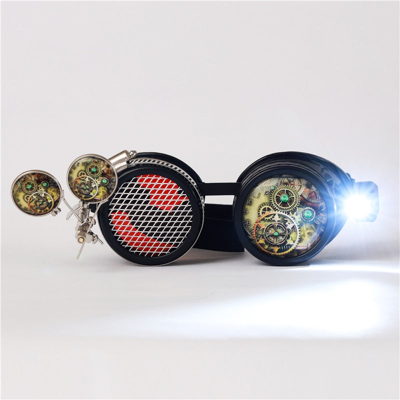 Steampunk Vintage Round Sun Glasses Gothic Goggles Vintage Retro Punk Sunglass