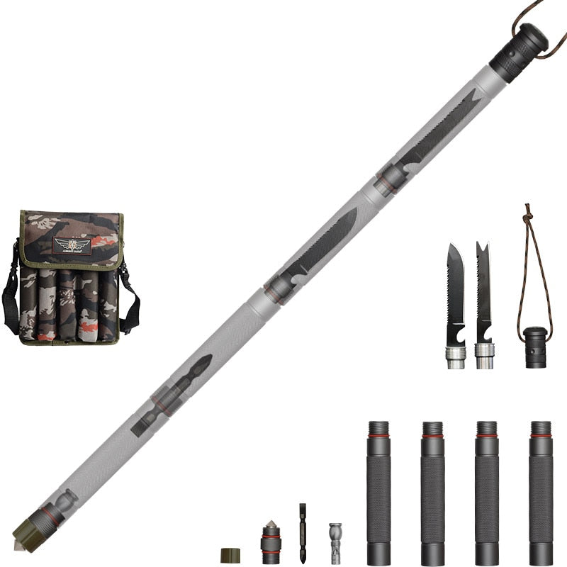 Walking stick Outdoor Defense Tactical Stick Alpenstock Hiking Camping Equipment Multifunctional Sticks