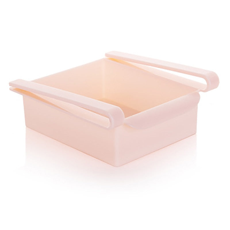 Slide Kitchen Fridge Organizer Freezer Storage Rack Space Saver for Refigerator Drawer Shelf Fruit Snack Container Holder
