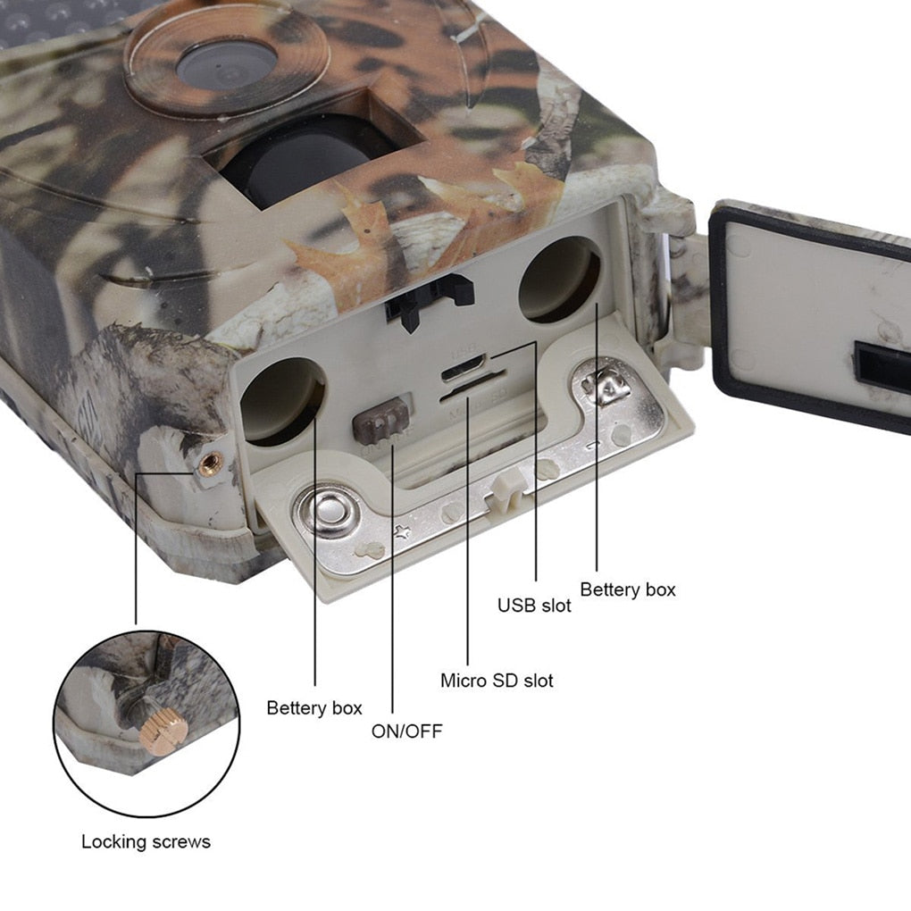 Trail Wildlife Camera 12MP 1080P Night Vision Cellular Mobile Hunting Cameras IP65 Wireless Photo Trap