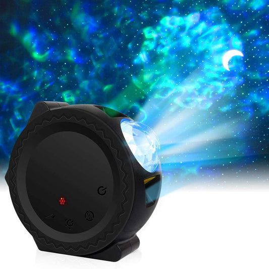 ocean wave starry sky projector laser star moon night light galaxy nebula lamp music voice control for kids