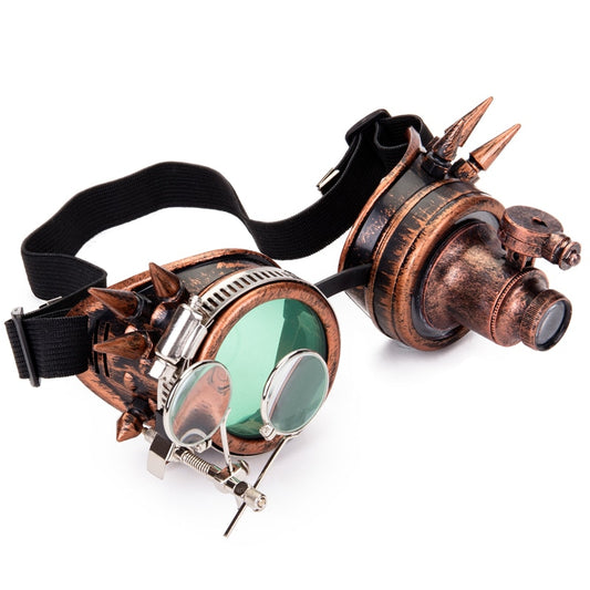 Steampunk Vintage Round Sun Glasses Gothic Goggles Vintage Retro Punk Sunglass