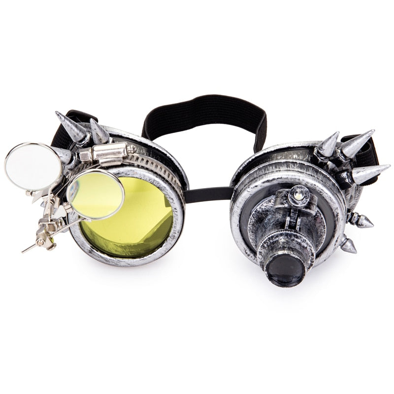 Steampunk Vintage Round Sun Glasses Gothic Goggles Vintage Retro Punk Sunglass