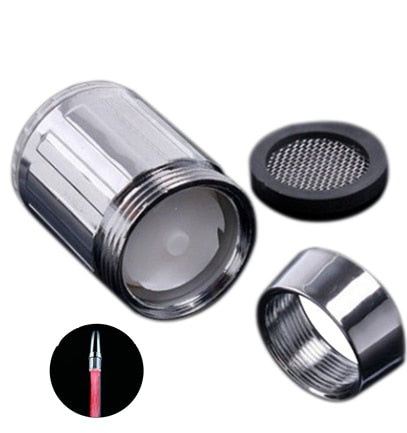 Light-up LED Water Faucet Changing Glow Kitchen Shower Tap Water Saving Novelty Luminous Faucet Nozzle Head Bathroom Light