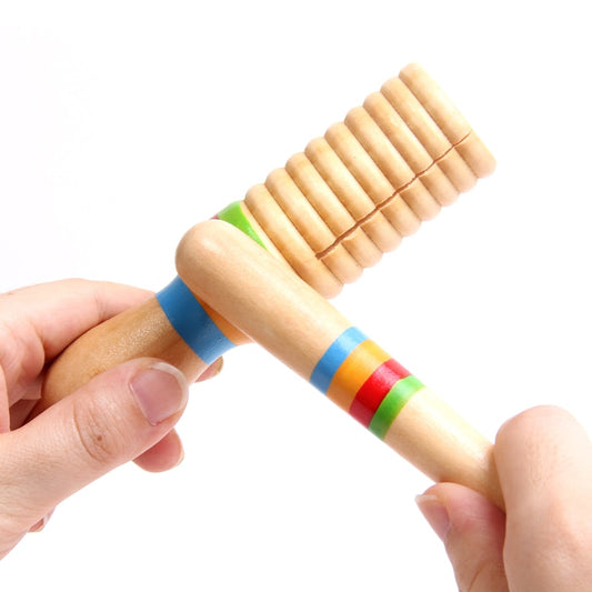 Guiro Instrument Wooden Toys For Kids Toddler Children Boys Girls Educatief Speelgoed Muziekinstrument Jouet Enfant 3 5 6 7 9Ans