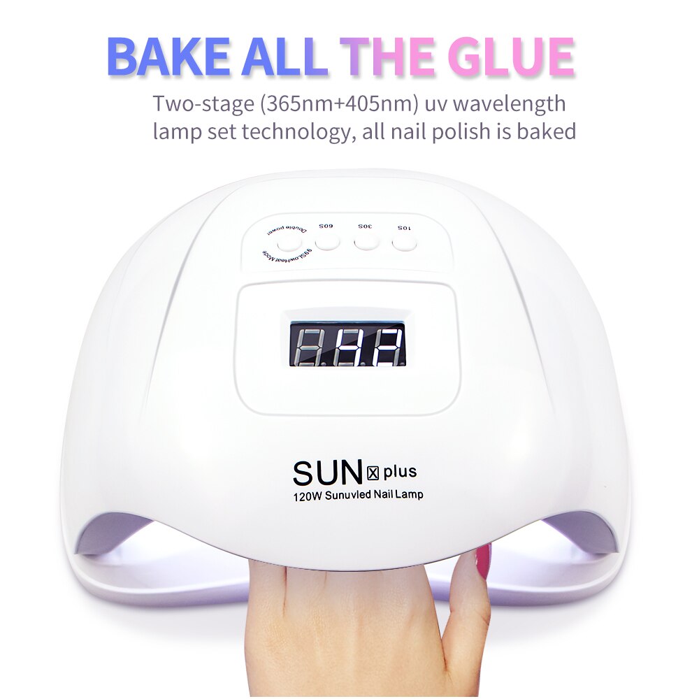LED Nail Lamp for Gel Nail UV Lamp for Manicure Drying Gel Nail Polish With LCD Nail Dryer 3 Timing Nail Art Lamp
