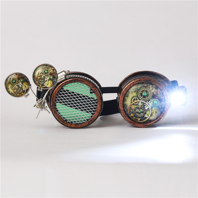 Steampunk Vintage Round Sun Glasses Gothic Goggles Vintage Retro Punk Sunglass